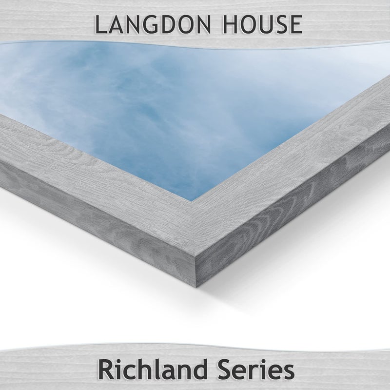 Langdon House 8x10 Picture Frames (Ash Gray, 6 Pack) Woodgrain Style, Richland Collection - Image 5